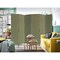 Homeroots 3 Panel Soft Fabric Room Divider, Green - 71 x 47 x 1 in. 379909 - alternate 5
